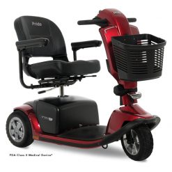 Victory 10.2 3 Wheel Mobility Scooter, Red