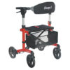 Red Escape Rollator Folding Walker | Triumph Mobility | My Mobility Store