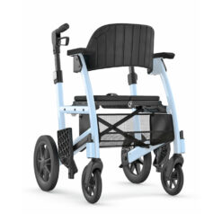 Sky Blue | Prestige All-In-One Rollator Walker and Transport Chair for Sale by Triumph Mobility | My Mobility Store